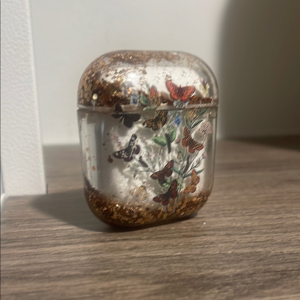 Butterfly Glitter AirPods Case
